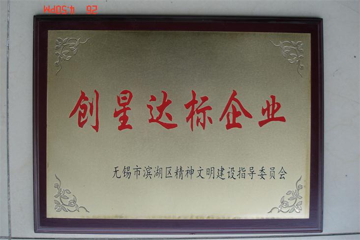 創(chuàng)星達(dá)標(biāo)企業(yè)證書